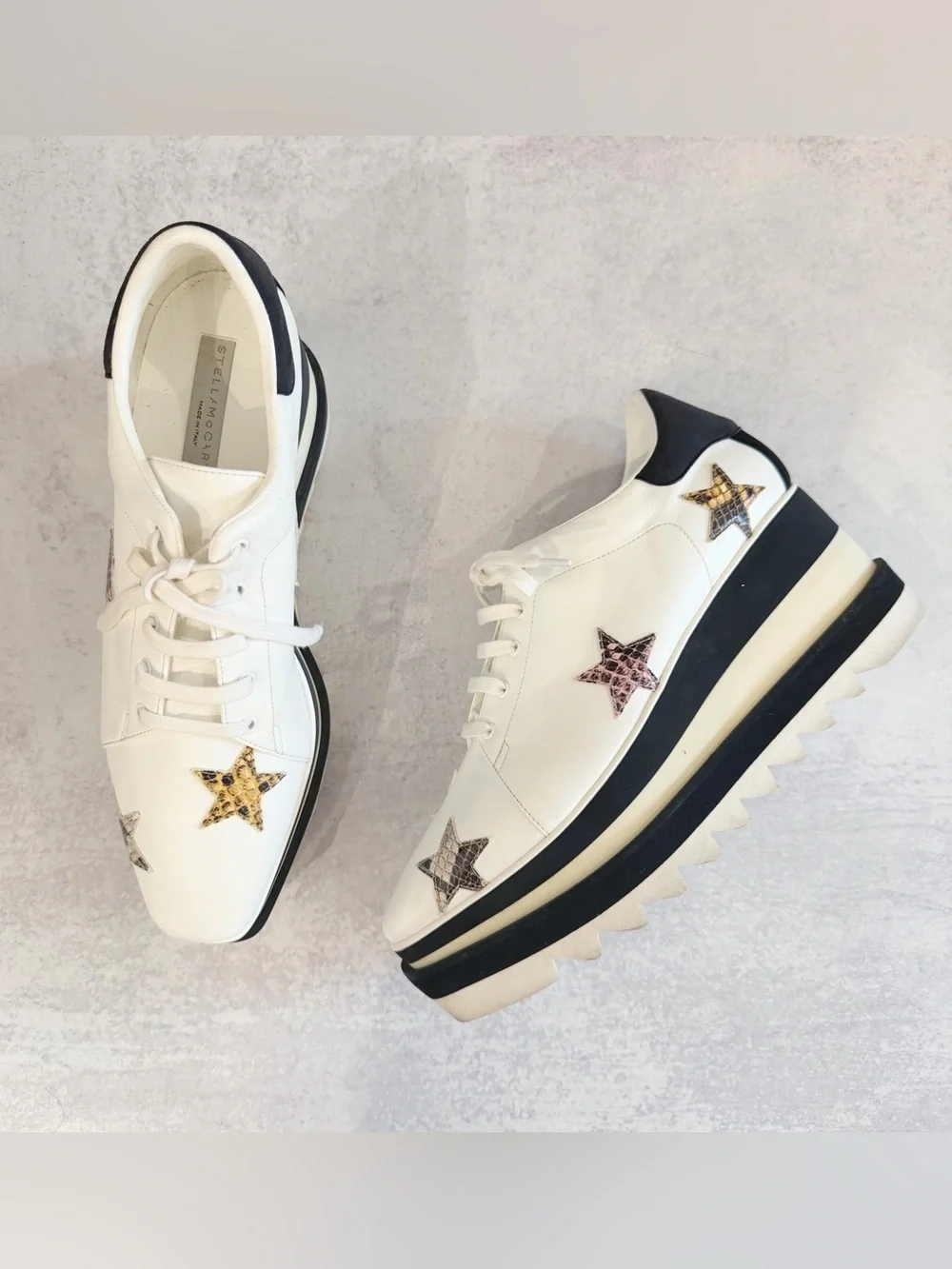 Stella McCartney Elyse star platform oxfords